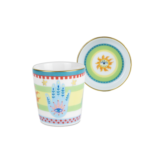Espresso with Porcelain Saucer/Lid - Mamma Mia