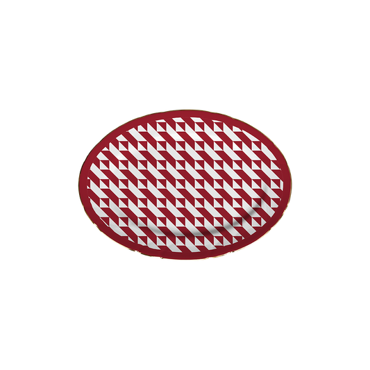 Small Oval Plate - Le Rouge
