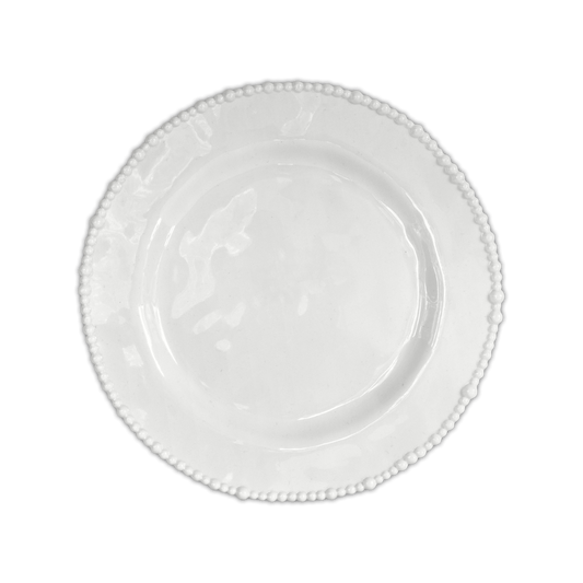 Set of 6 White Dinner Plates - Joke