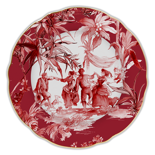 Set of 6 dinner plates - Le Rouge