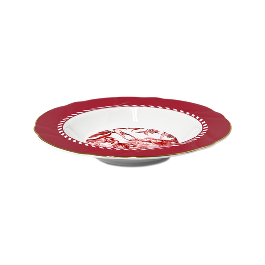 Set of 6 soup plates - Le Rouge