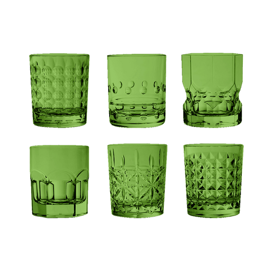 Set 6 Bicchieri Acqua Verde - Crystal Touch