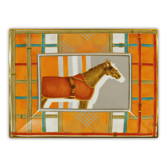 Rectangular Pocket Tray - Horses